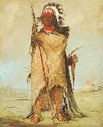 Fort Union 1832 Crow-Apsaalooke oil painting George Catlin